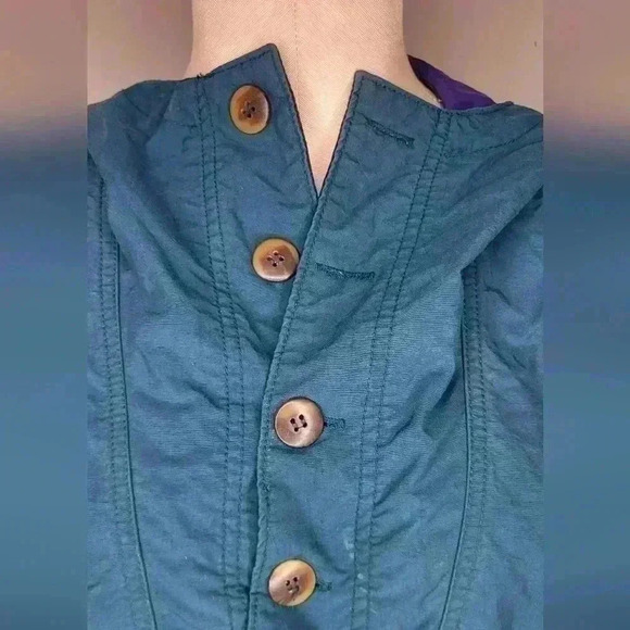 Columbia Vintage Teal Pullover Windbreaker No Size Small-Medium - Picture 7 of 11